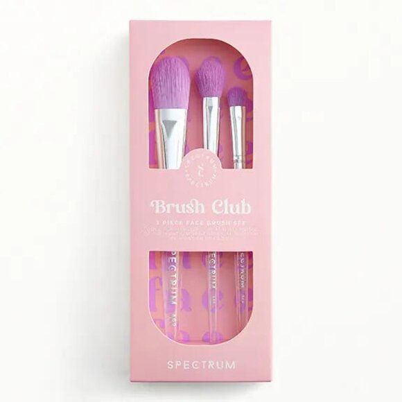 NWT SPECTRUM COLLECTIVES  3 Piece Brush Club Face Set - Picture 1 of 1